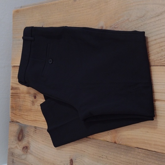 Theory Black High Waisted Treeca K Straight Leg Ankle Pant in Oxford Knit Size 8 - Picture 10 of 11